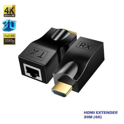 Amplificateur Adaptateur d&rsquo;extension HDMI vers RJ45 récepteur + transmetteur 30 m