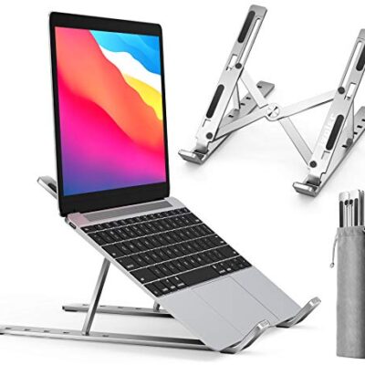 Support pliable pour ordinateur Portable Mac et PC, en Aluminium, Support Antidérapant