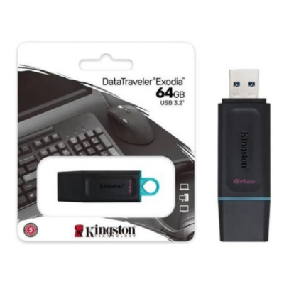 Kingston Clé USB – 64GB – USB Pour Stockage